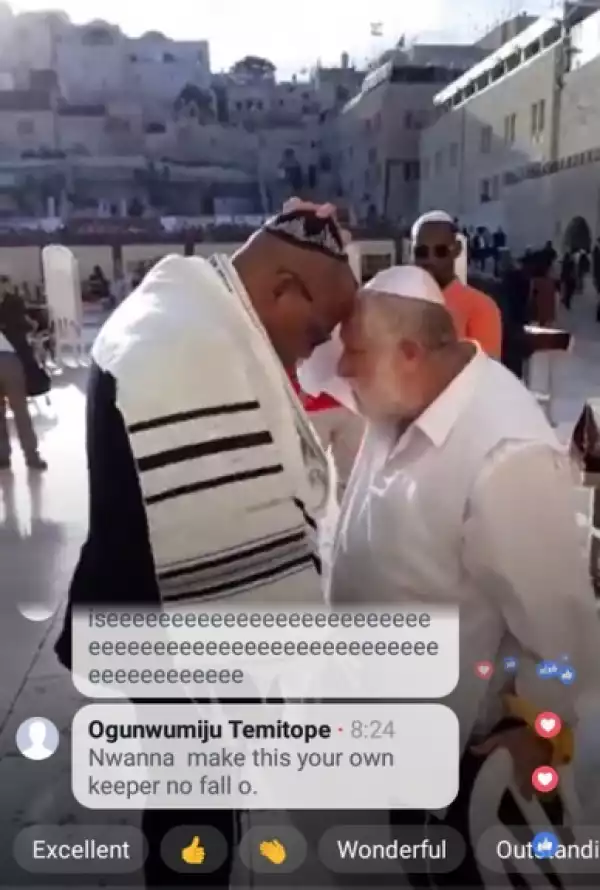 Again, Nnamdi Kanu Spotted Praying Today In Israel (Photos)